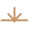 Ekena Millwork Kennewick Timber Gable Bracket, Western Red Cedar, 84"W x 42"H x 3 1/2"D x 5 1/2"F, 12/12 Pitch GBW084X42X0406KEN00SWR - alternate 1